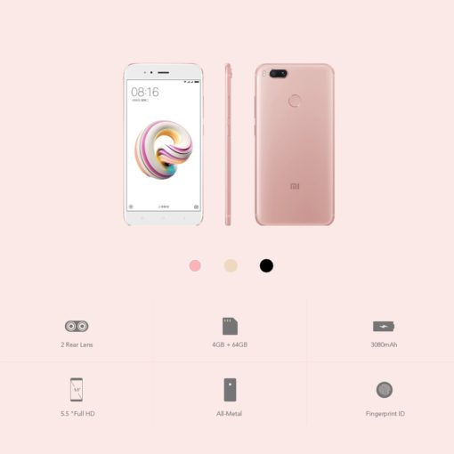 格安 SIMフリー 中華スマホ Xiaomi Mi 5X】最新OSに対応！ポップな